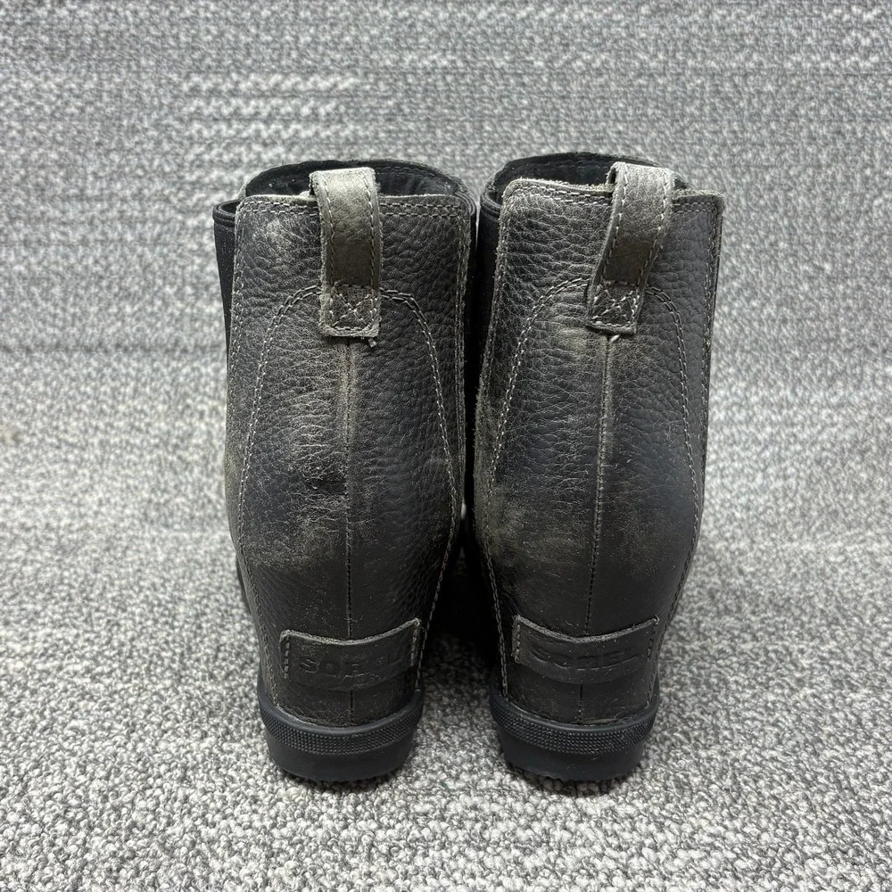 Sorel Joan of Arctic II Chelsea Boots Womens 8.5 Quarry Gray Waterproof Leather